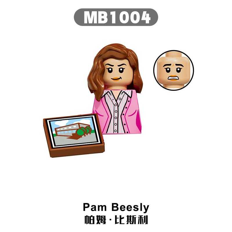 The Office Michael Scott Building Blocks Movie Characters Jim Halpert Pam Beesly Mini Action Figure Toys For Children
