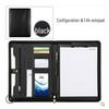 Leather A4 Zippered Business Manager Folder for Contracts and Documents