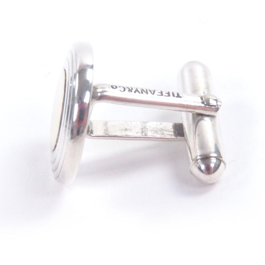 Great TIFFANY&Co. Cufflinks cufflinks Circle motif combination Silver SV925 mens Used
