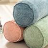 Japanese Style Neck Roll Pillow Ergonomic Cervical Pillow Chenille Cylinder Pillow  Dormitory