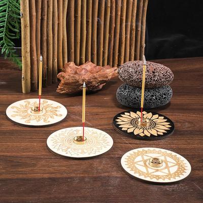 Incense HolderStick Incense and Cone Incense Holder withCatcherCenser Stick Incense Holder Cone Buddhist Supplies