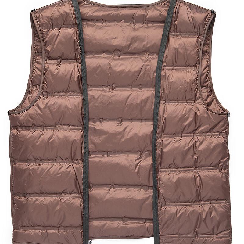 FAPAI Men's Pure Wool Detachable Down Liner Overcoat