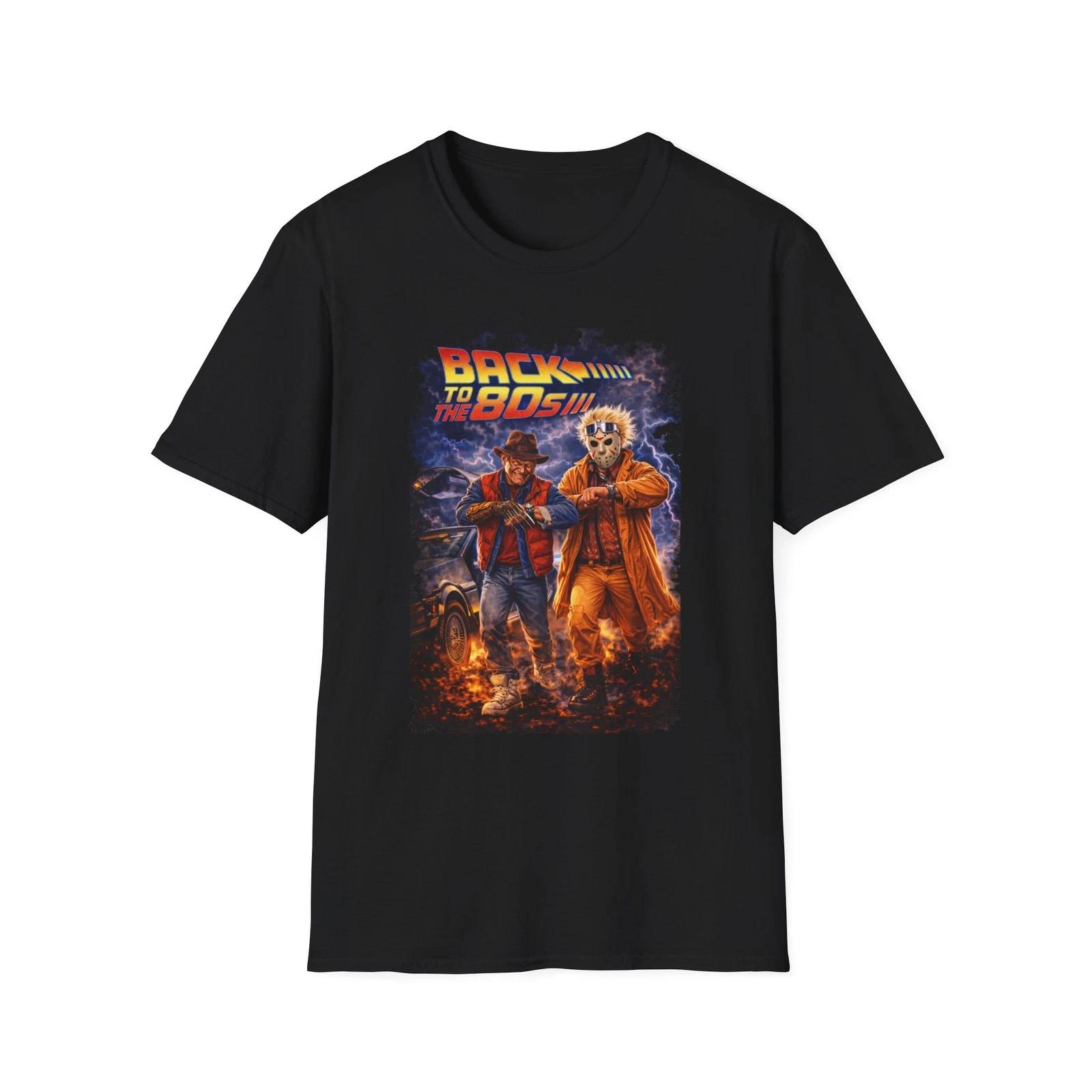 Back to the 80s Horror T-Shirt | Retro 1980s Creepy Design XS