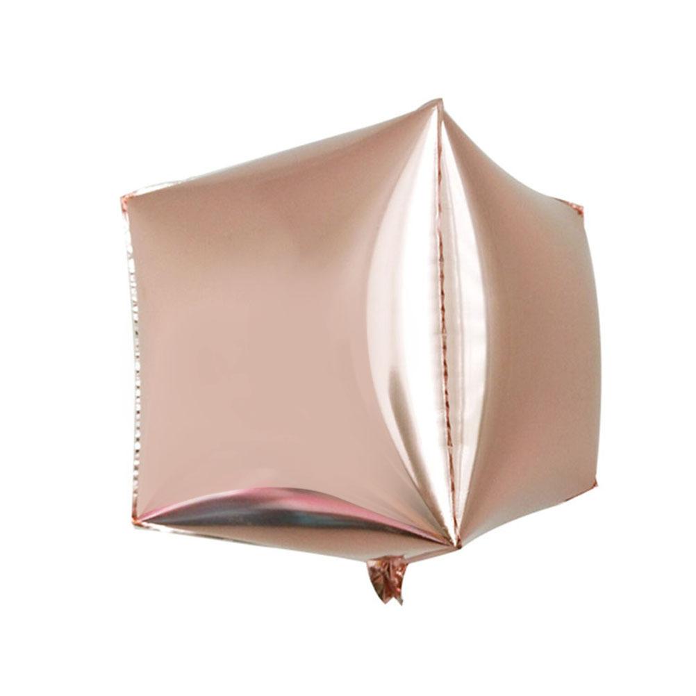 5Pcs 24In Aluminum Film Balloon Premium Square Foil Balloon for Party Backdrop Photo Prop Table Decor Celebrations Rose Gold