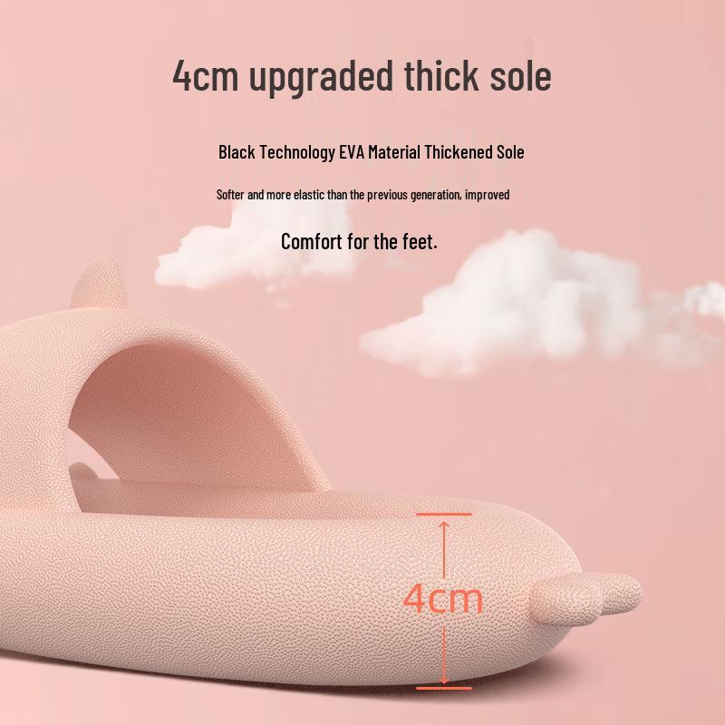 Kids' Shark EVA Summer Slippers - Parent-Child Soft Sole Sandals