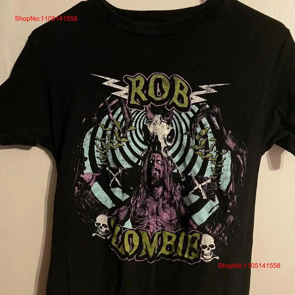 Rob Zombie Rock Band Vintage Short Sleeve Classic Shirt Vintage Comfortable Streetwear Graphic Stretched Slightly