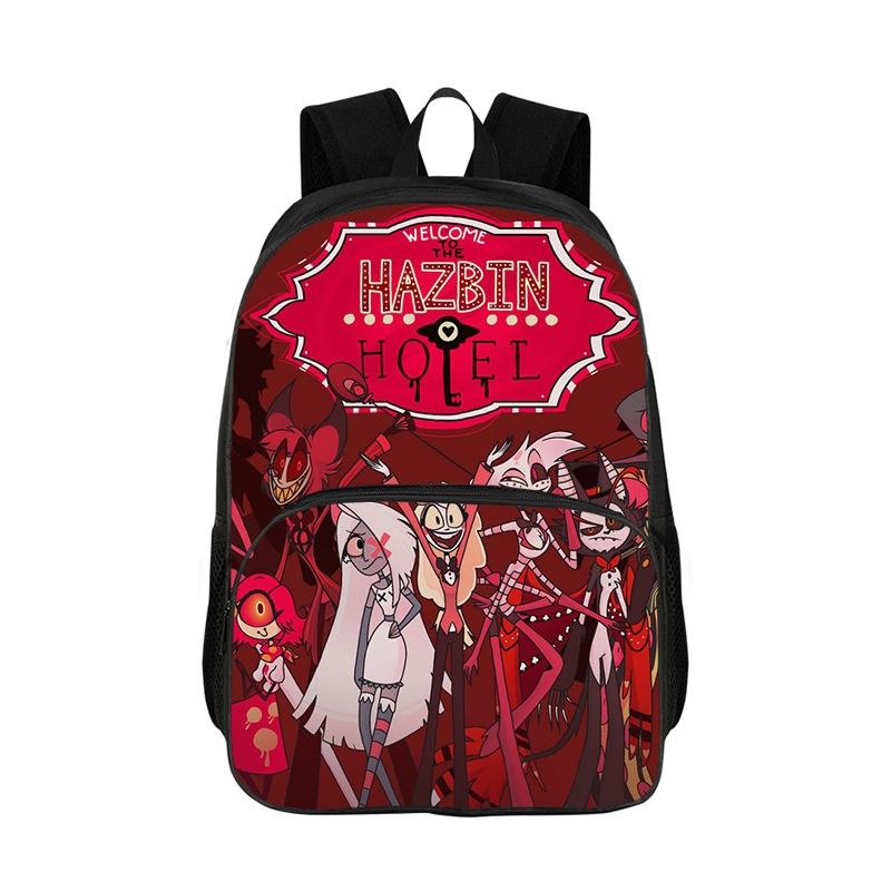 Hazbin Hotel Kids Backpacks Boys Girls Student Birthday Gift Child School Bags Large Capacity Camping Durable Rucksack