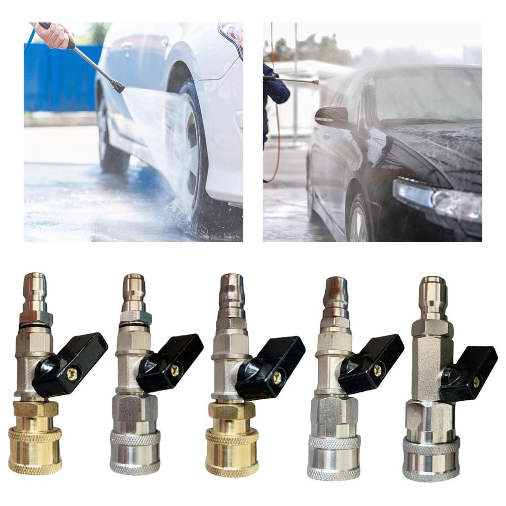 High Pressure Washer Ball Valve Kit Sturdy Quick Connect Plug for Pressure Washer Hose Hose Switch Power Washer Hose Accessory