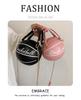 2025 Crossbody Bag New Network Red Personality Fun Pink Ins Versatile Chain Football Basketball Shoulder Bag Small Round Bag