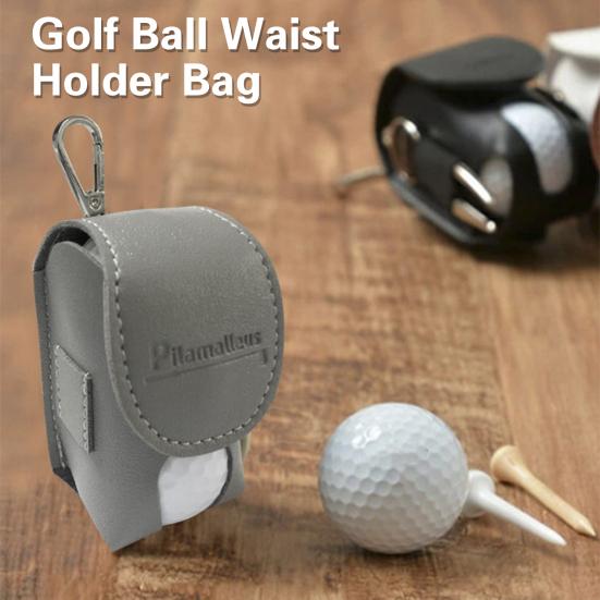 Portable Golf Ball Storage Pouch with Keychain Anti-scratch Wear Resistant Golf Ball Waist