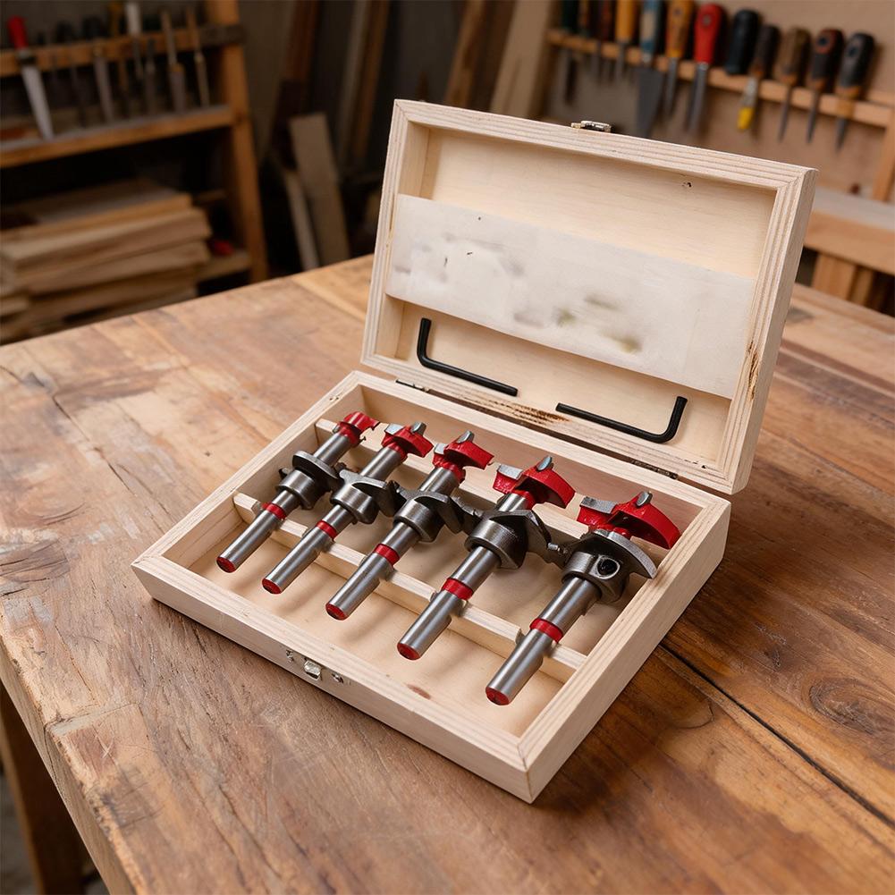 Dowel Drill Wood Drill Set Hinge Hole Opener Boring Drill Bit Woodworking Drilling Hole For Power Tools