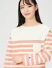 Long Sleeve Pocket Cotton USA One Point Logo X Orange L [Champion] T-shirt Women's CW-U409 Women's Off-White