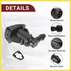 Windshield Washer Nozzle for Chevrolet Traverse Durable No.25823360 Windscreen Washer Sprayer Nozzle Black Front with Hose and Connectors 1 Set
