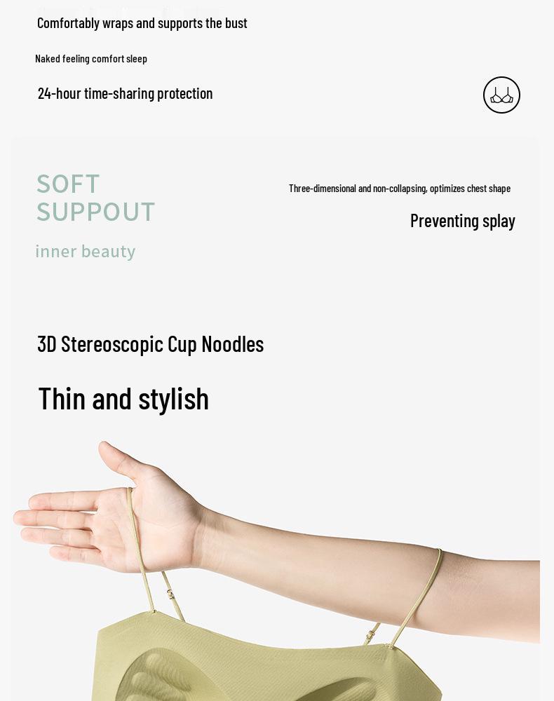 Minimalist Strapless Wire-Free Seamless Bandeau Bra