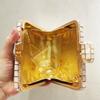 White/Green Shell Square Women Evening Clutch Bag Ladies Wallets Bridal Wedding Party Purse Luxury Diamond Crystal Clutches