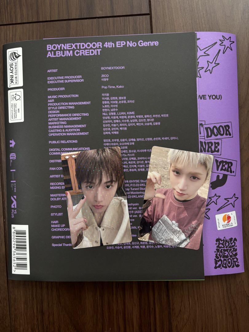 

[USED] BOYNEXTDOOR Bonekdo Boynek NoGenre Liu