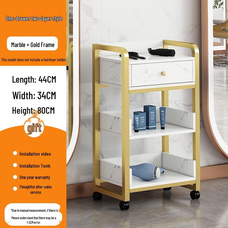 Salon Tool Cabinet with Universal Wheels: Perfect for Haircuts, Dyeing, and Perming