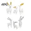 Small Animal Figure for Moss Micro Landscape 3 Pcs Mini Deer Figurines Cute Woodland Decoration Miniature Exquisite Ornament Bookshelf Display
