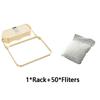 With Disposable Filter Sink Filter Rack Fine Mesh Garbage Drain Rack  Leftovers