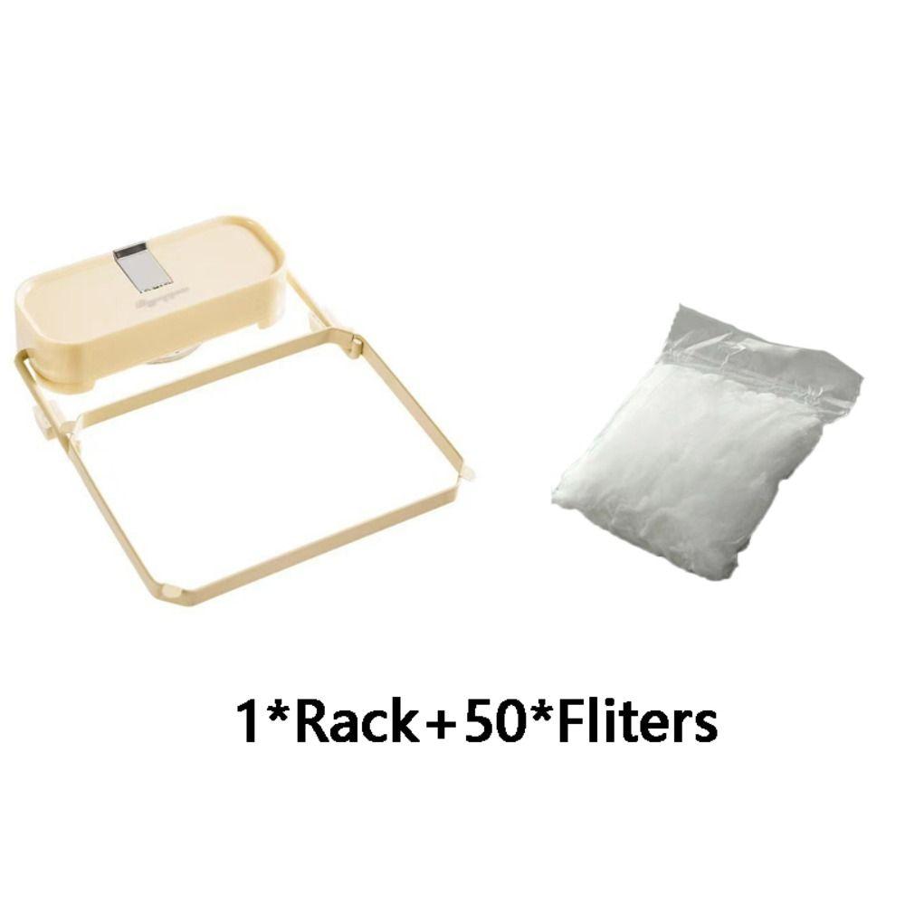 With Disposable Filter Sink Filter Rack Fine Mesh Garbage Drain Rack  Leftovers
