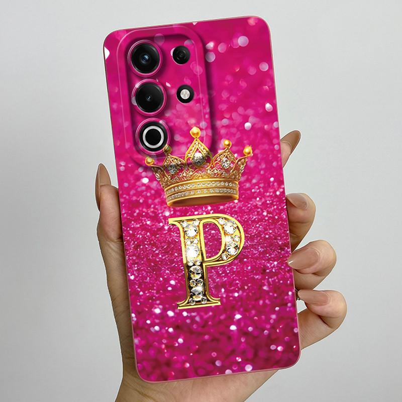 For itel S25 Ultra Case S686LN Luxury Crown Letters Matte Soft Silicone Protective Back Cover for ItelS25 S 25 Ultra 5G Fundas