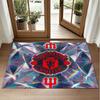 Manchester United Design Kristall Samt Teppich Weiche Dekorative Matte für Schlafzimmer Eingang