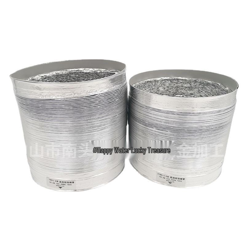 Aluminum Telescopic Range Hood Vent Hose - Flexible Extended Bathroom Exhaust Duct