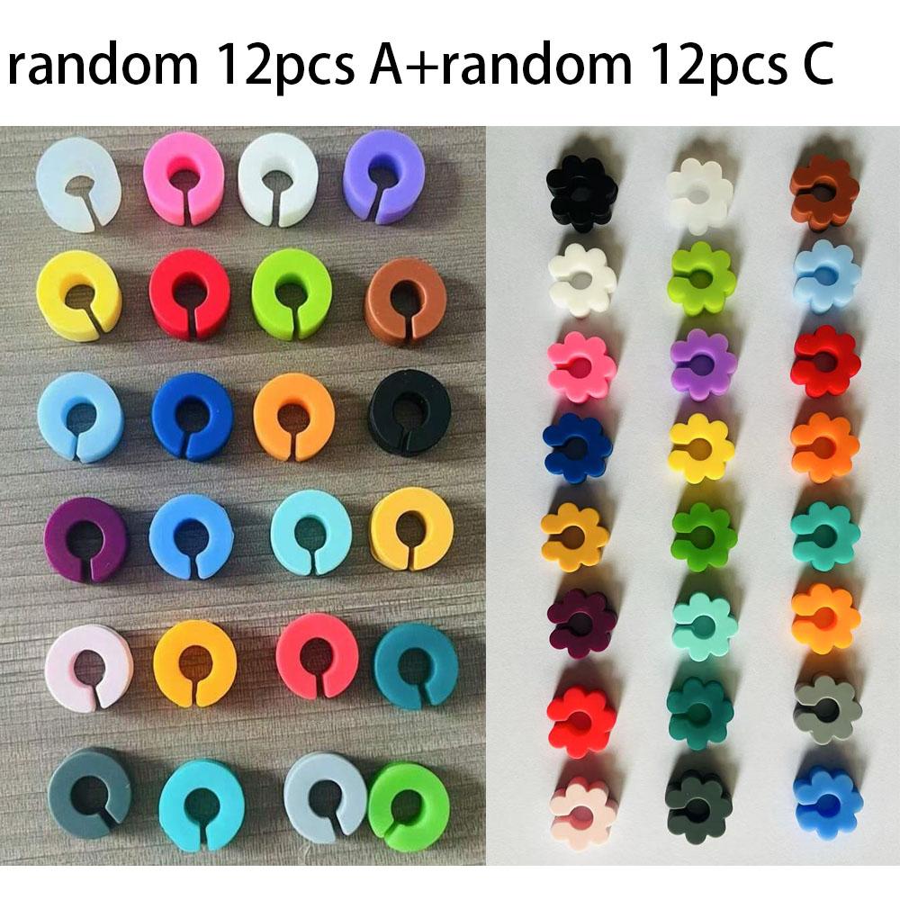 Reusable Silicone Wine Glass Charms Drink Marker Bands Bottle Strip Tag Glass Identifiers for Party Cocktail Champagne 5