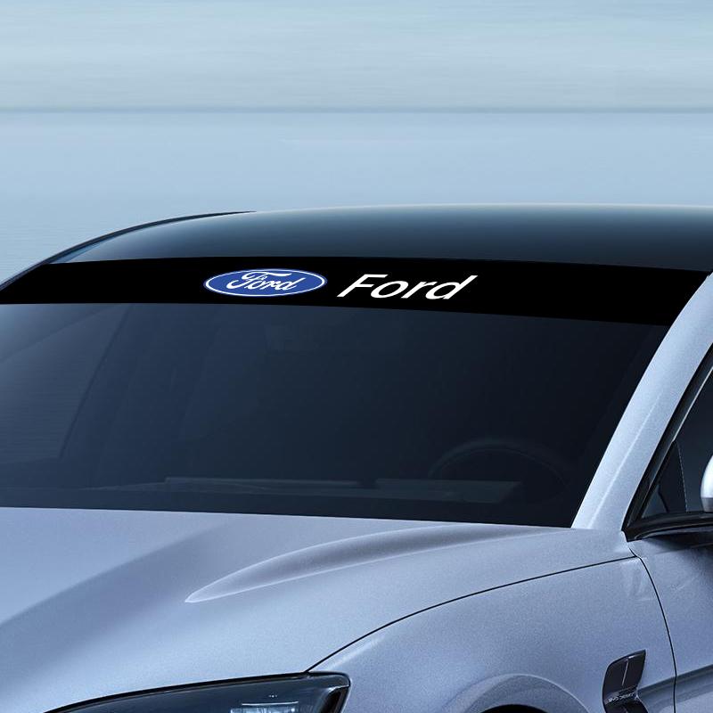Car Windshield Sticker Fashion Sport Decals Decoration Sticker For Ford Focus Mondeo Kuga Fiesta MK7 Escort Explorer Edge 2 4 MK2 MK4