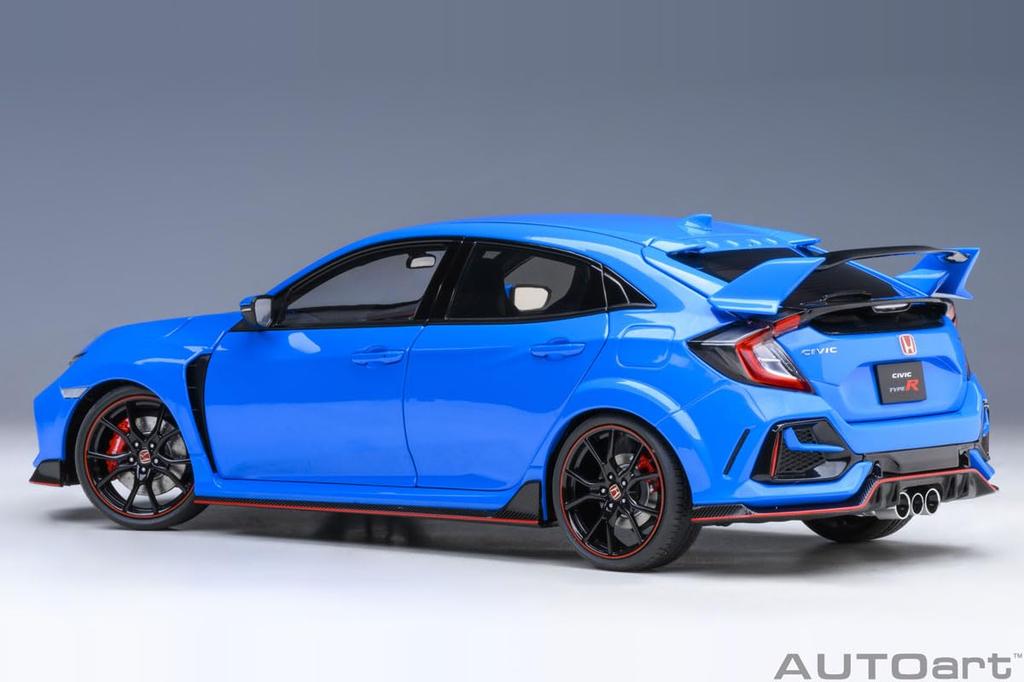 AUTOart 1/18 Scale Honda Civic Type R (FK8) 2021 Racing Blue Pearl Finished Product