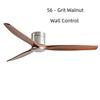 42-60" Modern Whisper-Quiet Villa Hotel Decoration Fan Commercial Ceiling Fan Style Solid Wood Blades Electric Fan