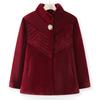 Yalu Women's Faux Mink Velvet Winter Coat for Elderly