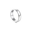Classic Plain Ring Sterling Silver Ring 5MM Single Ring 925 Sterling Silver Ring Simple Curved Smooth Couple Ring