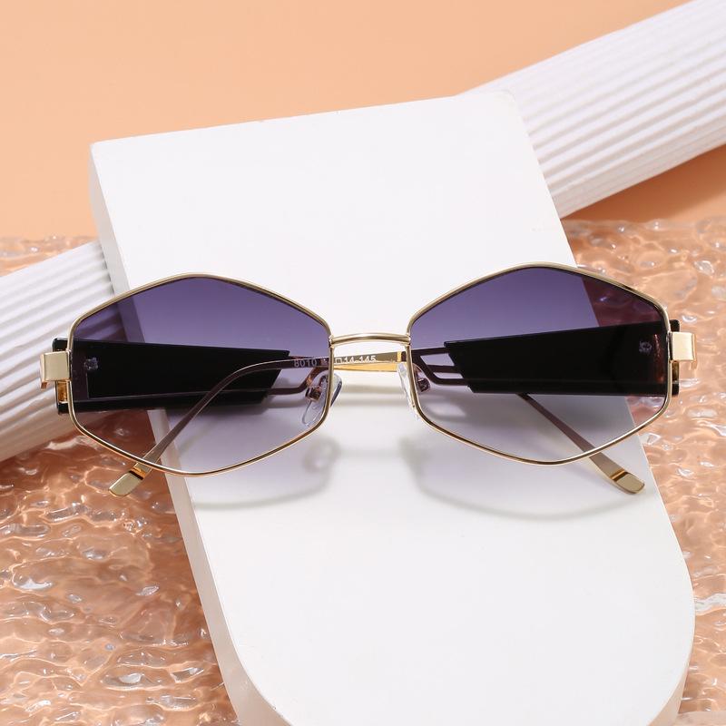 

Солнцезащитные очки в форме многоугольника Женские Хип-хоп Панк Защита UV400 Очки от солнца для женщин Праздничные Поездки Мужские Солнечные очки