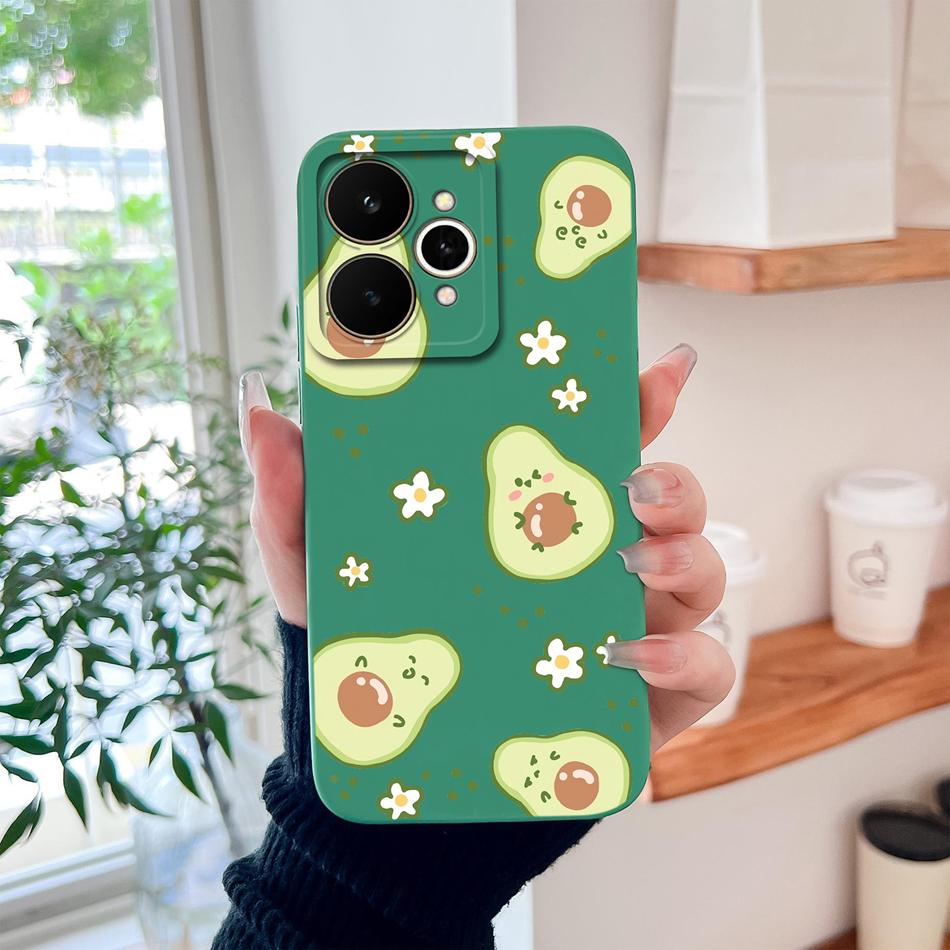 Cartoon Case For Realme 15 Pro Cute Dinosaur Liquid Silicone Lens Protection Back Cover Soft Phone Cases For Realme 15Pro 5G