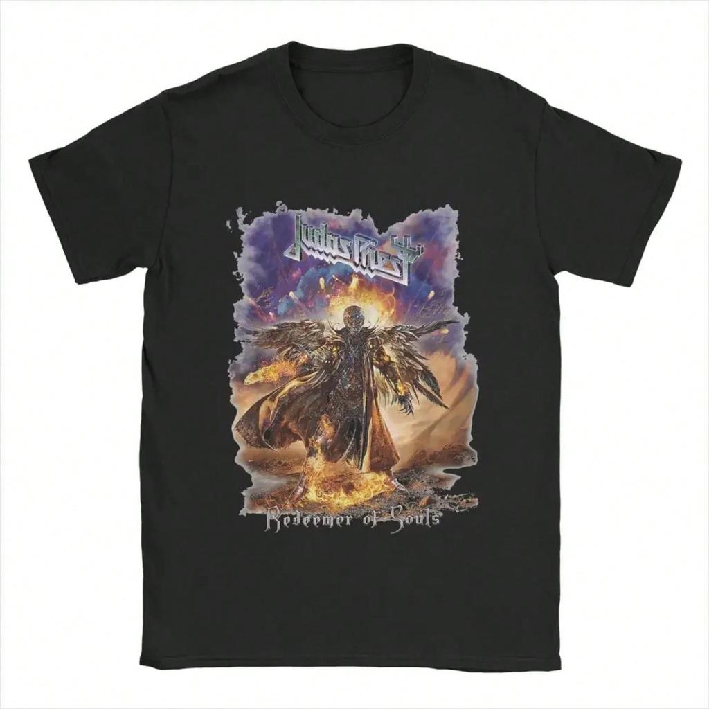 unisex's T-Shirt Judas Priest Fashion 100% Cotton Tees Short Sleeve T Shirts Round Collar Clothing Graphic