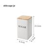 In-Stock Minimalist Metal Tea Caddy with Bamboo Lid for Snacks, Coffee, and Candy Storage