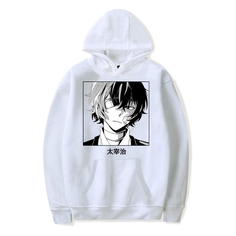 Bungo Stray Dogs Anime Hoodie Lässiger Fleece Pullover für Jugendliche