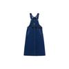 Buddy FW23 Denim Overall Dress Outdoor Women Dresses Medium-Blue LWB006651201754A04987