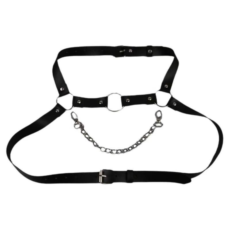 Chest Chain, Sexy Men's Straps, Neck Strap, Body Punk Style, Shoulder Strap, Chest Strap, Shirt, Belt Accessories Matching