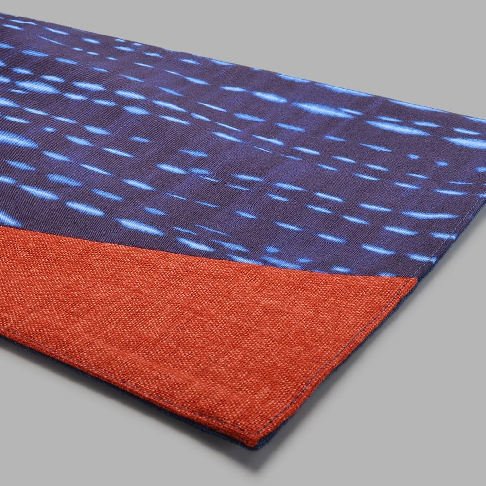 Yamashita Koge Runner Cloth, Shibori (tie-dye) Pattern, 100% Cotton, Made In Japan, Yukata-style Table Runner