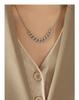 European & American Bold Thick Chain Patchwork Necklace for Women - Hip Hop Trend, 18K Gold-Plated Titanium Steel Jewelry