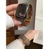 Comfortable Leather Strap, Suitable for Women's Apple Watch Band 10/9/8/7/6/5 38mm 40mm 41mm 42mm 44mm 45mm 46mm 49mm Men's Str