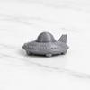 Yangyizhi 3D-gedrucktes UFO-Modell Figur, Sci-Fi-Raumschiff Dekoration, Einteilige Handwerkskunst mit klarer Textur, Mini-Ornament für Schreibtisch-Vitrine