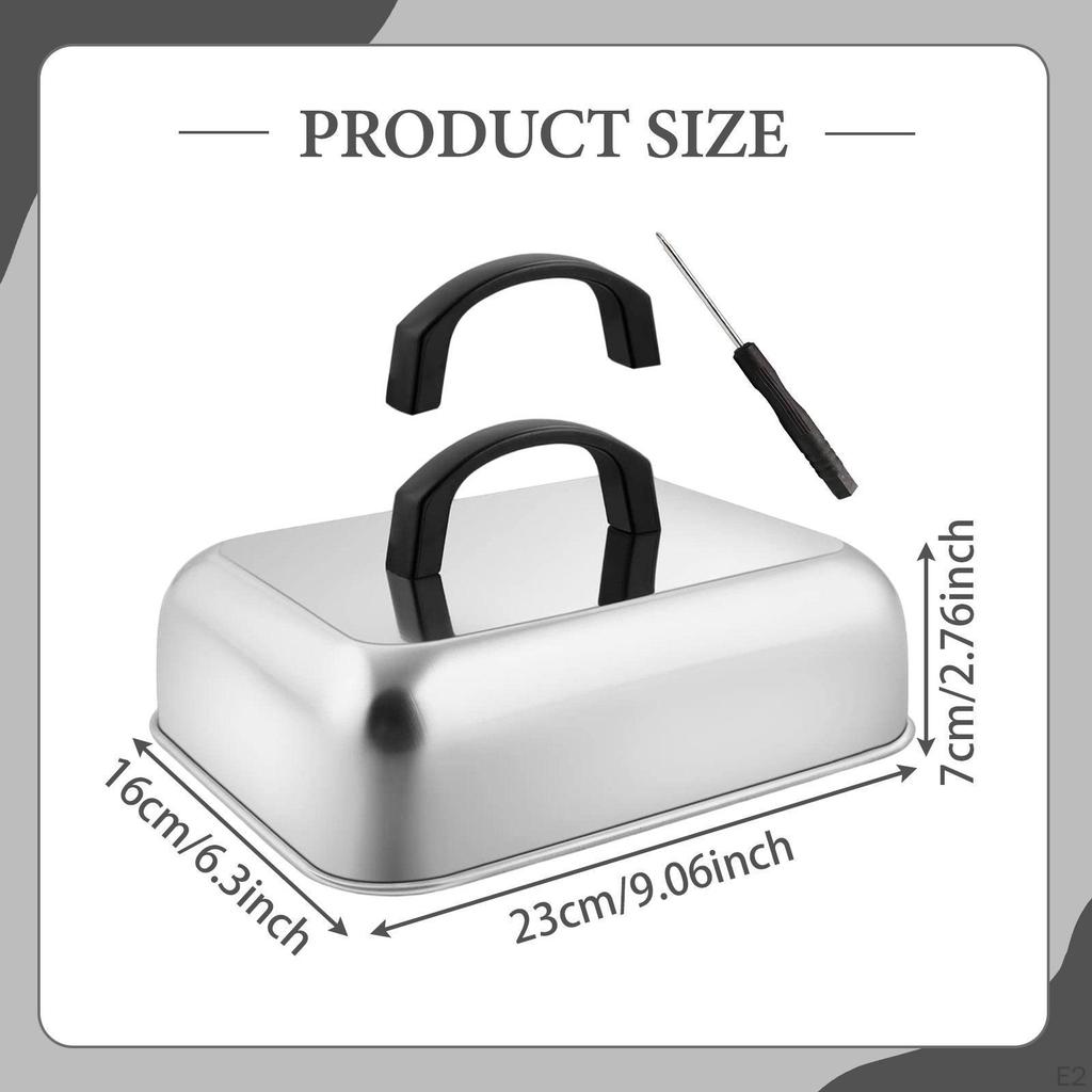 Basting Cover Designed for Griddles, Cheese Melting Dome And Steaming Accessory