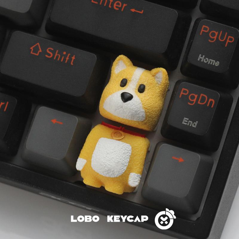 Animal Party  Keycaps Crocodile Tiger Otter Up And Down Key Resin Mechanical Keyboard Single Esc Animation Keycap Present