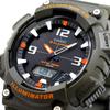Casio Tough Solar Analog-Digital Quartz Watch AQ-S810 Series Military Green Men's