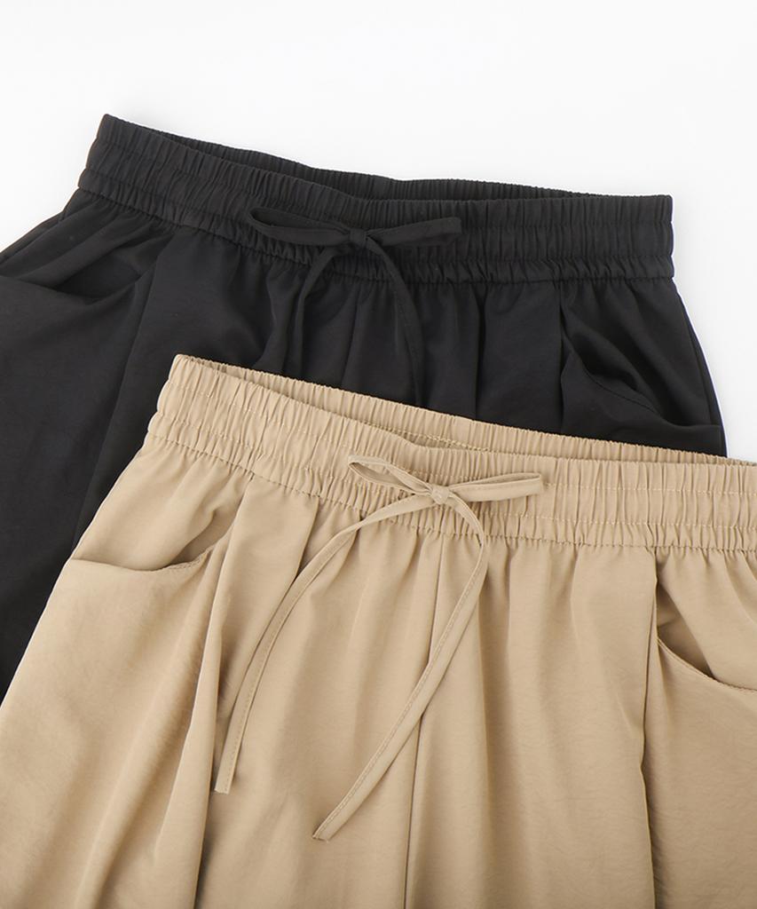 Seumiseuteilleo Flare Flowy Octave Skirt Pants (2 Colors)