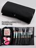 1Pcs Makeup Bag Women's Cosmetic Brush Bag Travel Organizer Makeup Brushes Fold Tools Rolling Bags Waterproof Nylon Makeup Case