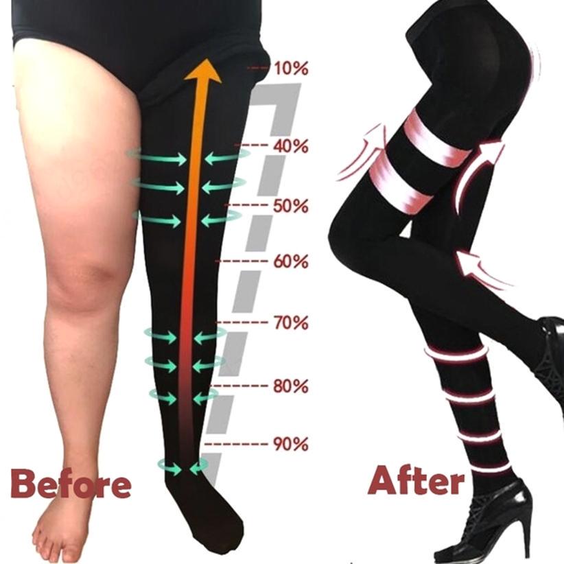 Pair Women Slim Tights Compression Stockings Pantyhose Varicose Veins